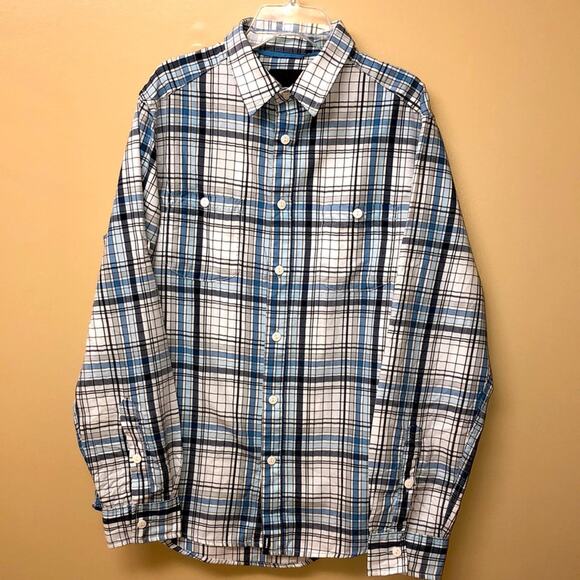 Tony Hawk Men's Button Down Long Sleeve Plaid Shirt Medium - Picture 1 of 13